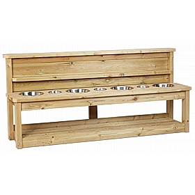 Adventure Tots Nursery Outdoor 7 Station Sensory Work Bench - Education