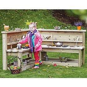 Adventure Tots Nursery Outdoor Large Corner Kitchen
