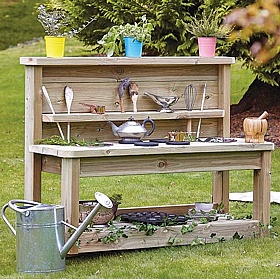 Adventure Tots Nursery Outdoor Large Mud Kitchen