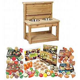 Adventure Tots Nursery Outdoor Mini Mud Bench - Education