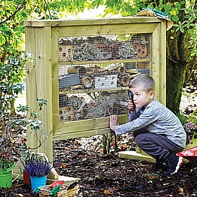 Adventure Tots Nursery Outdoor Mini Beast Hotel