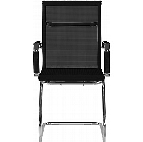 Aura Contemporary Medium Back Mesh Visitor Chairs - Office Furniture