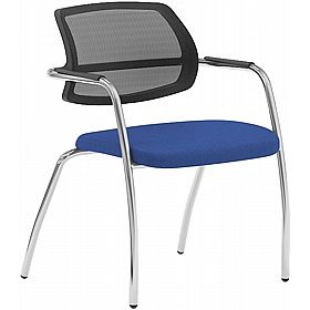 Moulton Low Back Mesh 4-Leg Meeting and Conference Chairs