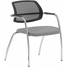Moulton Low Back Mesh 4-Leg Meeting and Conference Chairs - Office Furniture