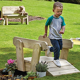 Adventure Tots Nursery Outdoor Toddler Bridge