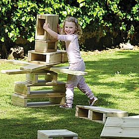 Adventure Tots Nursery Outdoor Building Blocks Set