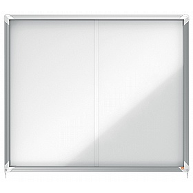 Nobo Premium Plus Sliding Door Magnetic Drywipe Whiteboards - Office Furniture