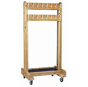 Adventure Tots Nursery Outdoor Mobile Puddle Suit Storage Rack - Education