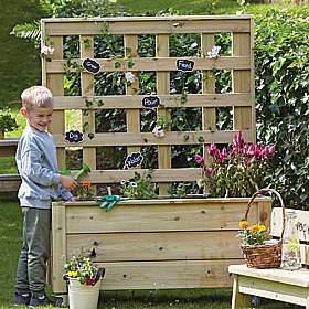 Little Green Fingers Outdoor Mobile Planter with Trellis