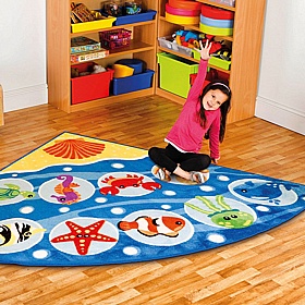 Under the Sea Corner Placement Carpet