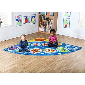 Under the Sea Corner Placement Carpet - Education
