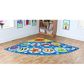 Under the Sea Corner Placement Carpet - Education