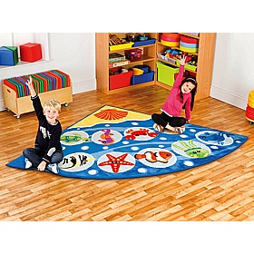 Under the Sea Corner Placement Carpet - Education