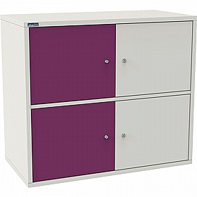 Silverline M:Line 4 Person Metal Personal Lockers