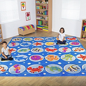 Under the Sea Large Placement Carpet