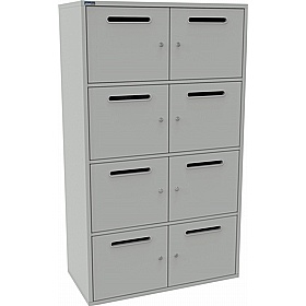 Silverline M:Line 8 Person Metal Postal Locker - Lockers & Cloakroom