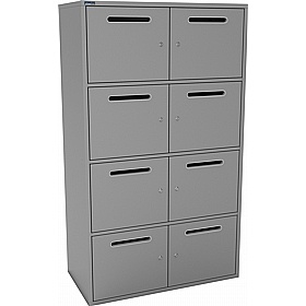 Silverline M:Line 8 Person Metal Postal Locker - Lockers & Cloakroom