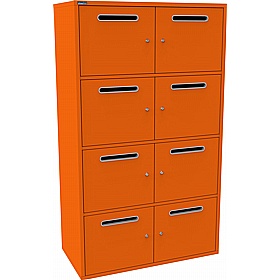 Silverline M:Line 8 Person Metal Postal Locker - Lockers & Cloakroom