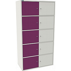 Silverline M:Line 10 Person Metal Personal Locker