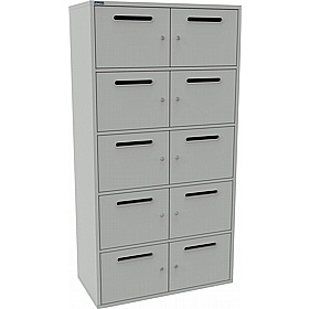 Silverline M:Line 10 Person Metal Postal Locker - Lockers & Cloakroom