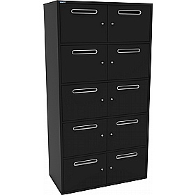 Silverline M:Line 10 Person Metal Postal Locker - Lockers & Cloakroom