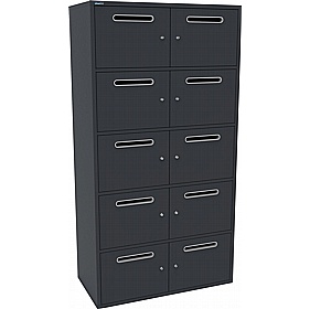 Silverline M:Line 10 Person Metal Postal Locker - Lockers & Cloakroom