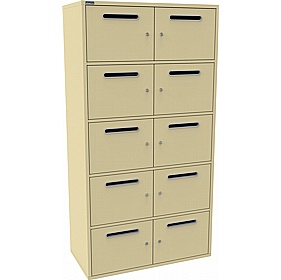 Silverline M:Line 10 Person Metal Postal Locker - Lockers & Cloakroom