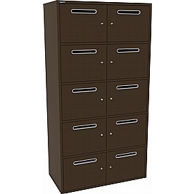 Silverline M:Line 10 Person Metal Postal Locker - Lockers & Cloakroom