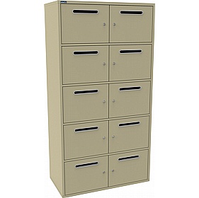 Silverline M:Line 10 Person Metal Postal Locker - Lockers & Cloakroom
