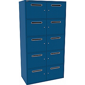 Silverline M:Line 10 Person Metal Postal Locker - Lockers & Cloakroom