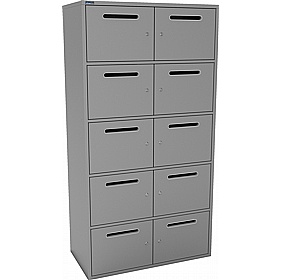 Silverline M:Line 10 Person Metal Postal Locker - Lockers & Cloakroom