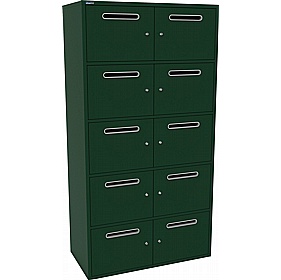Silverline M:Line 10 Person Metal Postal Locker - Lockers & Cloakroom