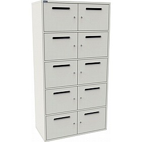 Silverline M:Line 10 Person Metal Postal Locker - Lockers & Cloakroom