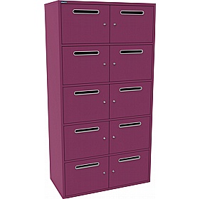 Silverline M:Line 10 Person Metal Postal Locker - Lockers & Cloakroom