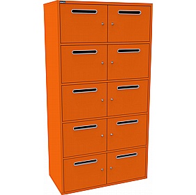 Silverline M:Line 10 Person Metal Postal Locker - Lockers & Cloakroom