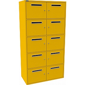 Silverline M:Line 10 Person Metal Postal Locker - Lockers & Cloakroom