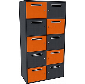 Silverline M:Line 10 Person Metal Postal Locker - Lockers & Cloakroom