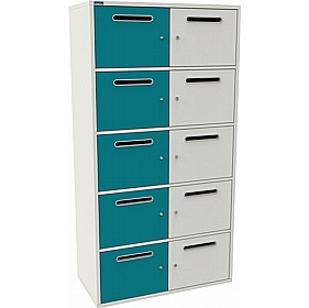Silverline M:Line 10 Person Metal Postal Locker