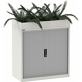 Silverline Kontrax Side Tambour Cupboards with Planter
