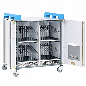 LapCabby 36V Vertical Laptop Charging and Storage Trolley