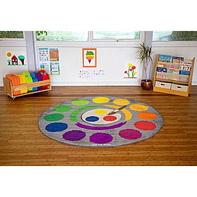 Rainbow Colour Wheel Carpet - Education