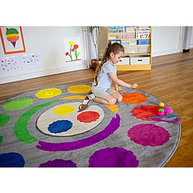 Rainbow Colour Wheel Carpet - Education