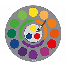 Rainbow Colour Wheel Carpet - Education