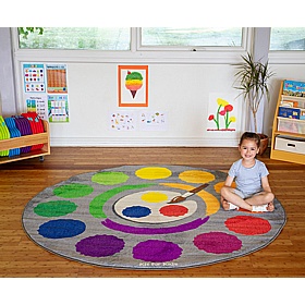 Rainbow Colour Wheel Carpet - Education