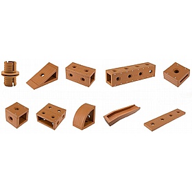 Builder Tots Outdoor 60 Piece Construction Blocks - Education