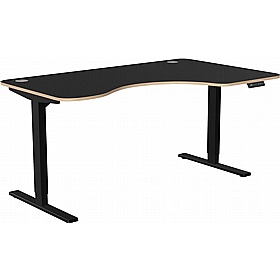 SmartLine Ergonomic Radial Sit Stand Office Desks