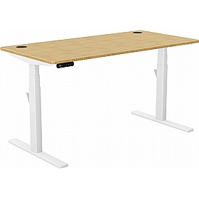 SmartLine Pro Bamboo Sit Stand Office Desks - Office Furniture