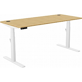 SmartLine Pro Bamboo Sit Stand Office Desks - Office Furniture