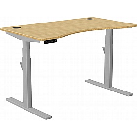 SmartLine Pro Bamboo Curve Sit Stand Office Desks - Office Furniture
