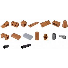 Builder Tots Outdoor 172 Piece Construction Blocks - Education